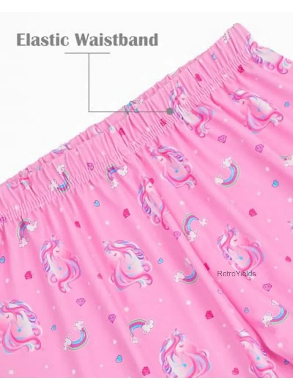 Girls Pajama Set Long Sleeve 2 Piece Unicorn Sleepwear Toddler Kids